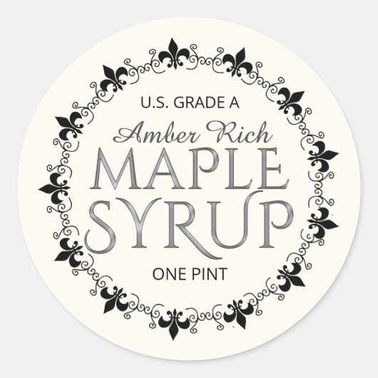 Mini Étiquette plat de sirop d'érable rapide (Devant)