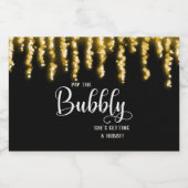 Mini Étiquettes De Bouteille De Vin Étincelant. Vi (Étiquettes simples)