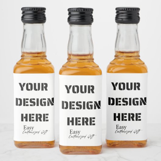 Mini Étiquettes de bouteilles de liqueur 3" x 2" (Bouteilles)