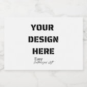 Mini Étiquettes de bouteilles de liqueur 3" x 2" (Étiquettes simples)