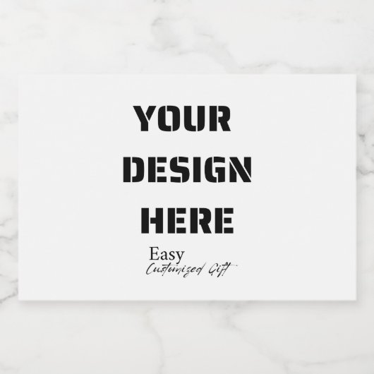 Mini Étiquettes de bouteilles de liqueur 3" x 2" (Étiquettes simples)