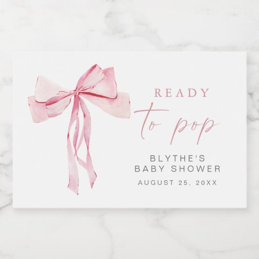 Mini Étiquettes de vin rose bouw prêt à la tache (Étiquettes simples)