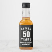 Mini Étiquettes Liquor Bottle personnalisés pour 5 (Devant)