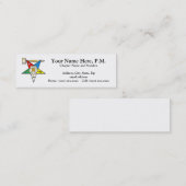 Mini Étoile orientale après le carte de visite maigre (Devant / Derrière)