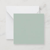 MINI Eucalyptus Faire-part de mariage de script in (Dos)