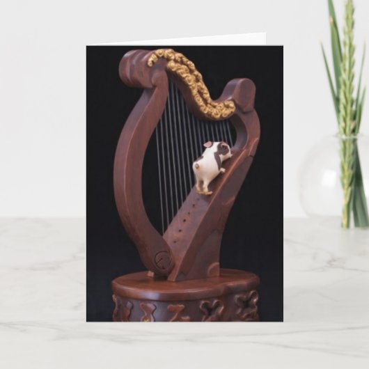 Mini Explorer Harp Greeting Card Kaart (Voorkant)
