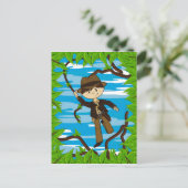 Mini Explorer sur carte postale Jungle Vine (Debout devant)