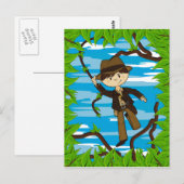 Mini Explorer sur carte postale Jungle Vine (Devant / Derrière)
