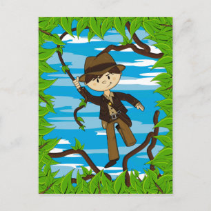 Mini Explorer sur carte postale Jungle Vine