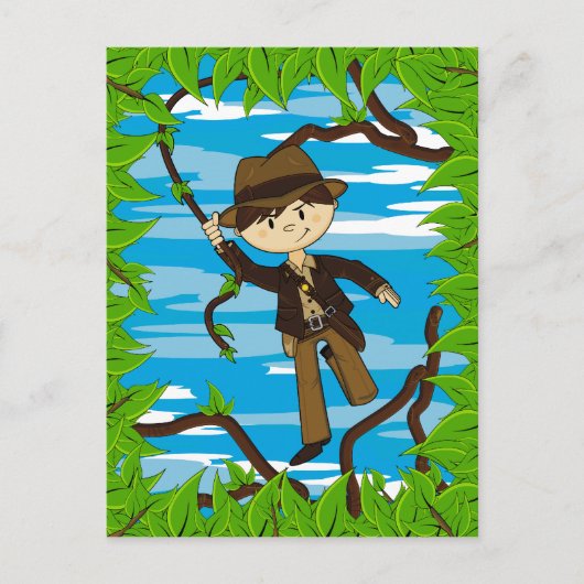 Mini Explorer sur carte postale Jungle Vine (Devant)