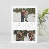 Mini Fa La La 3 Photo Elégante Carte de Noël (Debout devant)