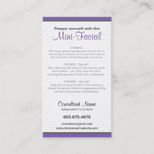 Mini-Facial-kaart Visitekaartje