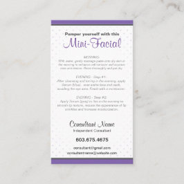 Mini-Facial-kaart Visitekaartje