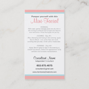 Mini-Facial-kaart Visitekaartje