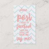 Mini-Facial-kaart Visitekaartje (Achterkant)