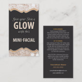 Mini-Faciale-constructiekaart - GLOW Visitekaartje (Voorkant / Achterkant)