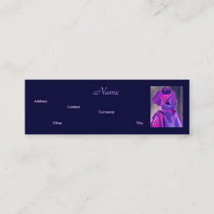 Mini Fashion Designer Blue I Carte de visite