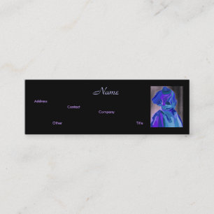Mini Fashion Designer Blue II Carte de visite