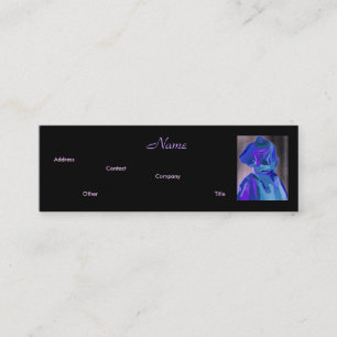 Mini Fashion Designer Blue IV Carte de visite