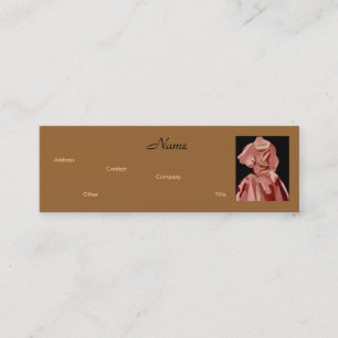 Mini Fashion Designer Neutral IV Carte de visite