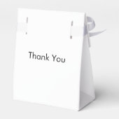 Mini Favor Gift Bag met Lint Custom Logo & Tekst Bedankdoosjes (Achterkant)