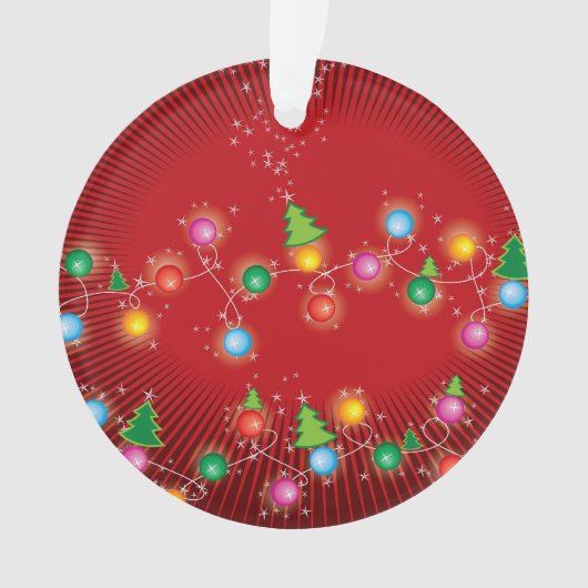 Mini feu d'arbre de Noël étincelant Photo de vacan (devant)