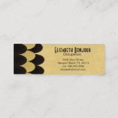 Mini Fille de natation - carte de visite mince (Dos)