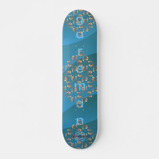 mini fisheboard skateboard (Voorkant)