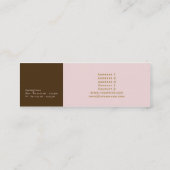 Mini Flamenco - Carte de visite Petit (Dos)