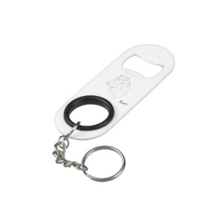 Mini flesopening met Sleutelhanger paard onderweg Flessenopener