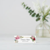 Mini Fleur radieuse | Carte de visite floral (Debout devant)