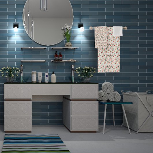 Mini fleur sauvage Motif noir et blanc