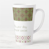 Mini Floral Joyeux Anniversaire Latte Mug (Droite)
