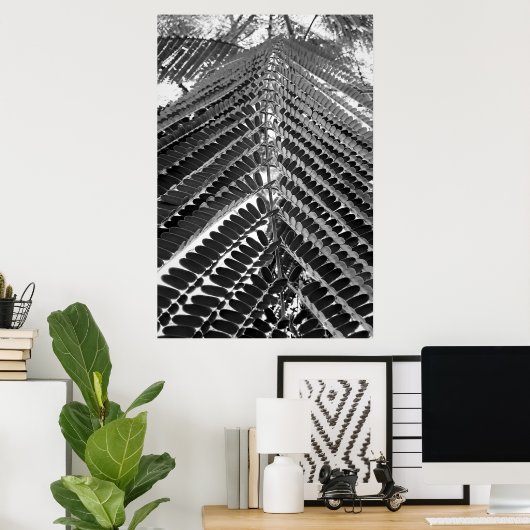 mini folhas - P&B Poster (Thuiskantoor)