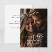 Mini fotoblad Save The Date-kaart Date (Voorkant / Achterkant)