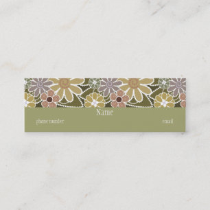 Mini Fun Floral Skinny Carte de visite