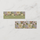 Mini Fun Floral Skinny Carte de visite (Devant / Derrière)