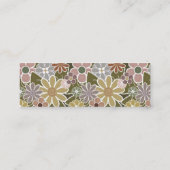Mini Fun Floral Skinny Carte de visite (Dos)