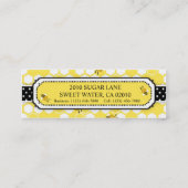 Mini Gaffez le carte de visite maigre d'abeille (Dos)