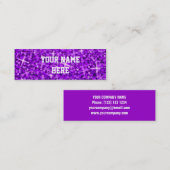 Mini Glitz Purple modèle de carte de visite maigre (Devant / Derrière)