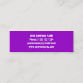 Mini Glitz Purple modèle de carte de visite maigre (Dos)