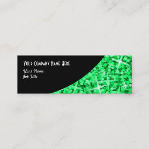 Mini Glitz Vert Courbe Noire carte de visite maigre