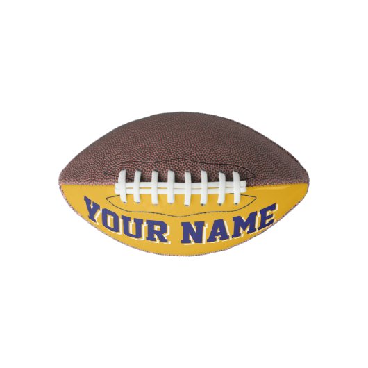 Mini GOLD EN NAVY BLUE, speciaal Football (Voorkant)