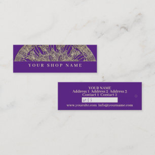 Mini Golden Mandala - Prix Tag - Carte de visite