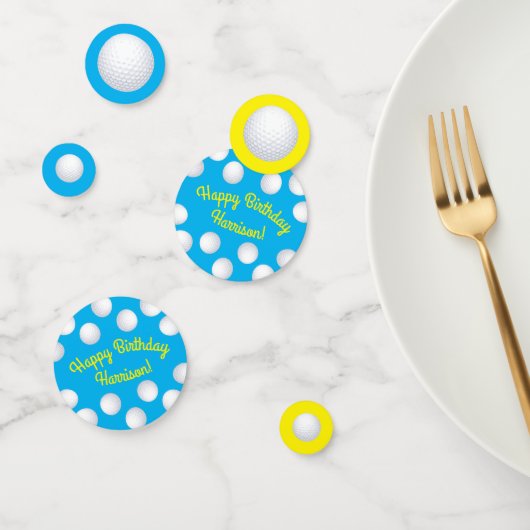 Mini Golf Balls Birthday Party Kinder Blue Confetti (Groep)