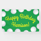 Mini Golf Balls Birthday Party Kinder sport Spandoek (Horizontaal)