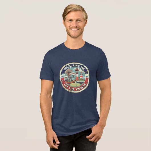 Mini-Golf Enthusiast Tri-Blend Shirt (Voorkant volledig)