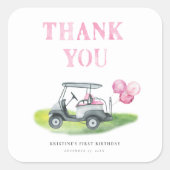 Mini Golf Gift Vierkante Sticker (Voorkant)