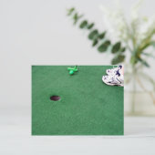 Mini Golf Invite Briefkaart (Staand voorkant)