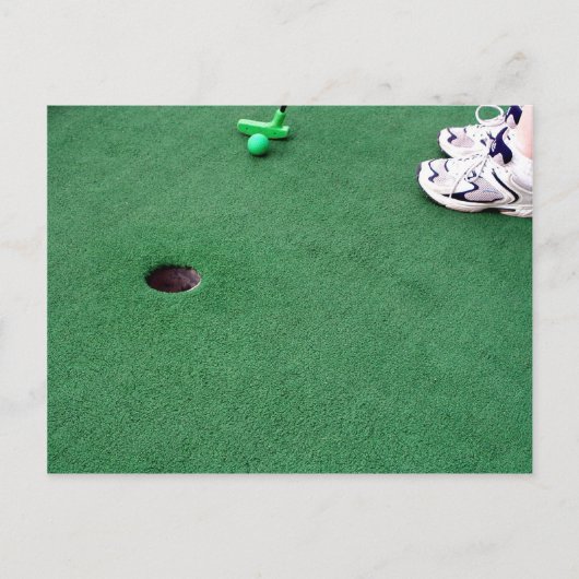 Mini Golf Invite Briefkaart (Voorkant)